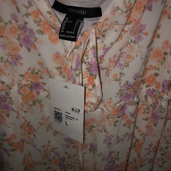 Brand New Forever21 Floral Peasant Dress - Picture 3 of 9